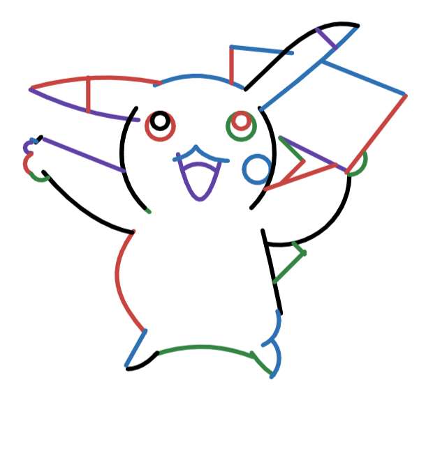 Pikachu Desmos visualization